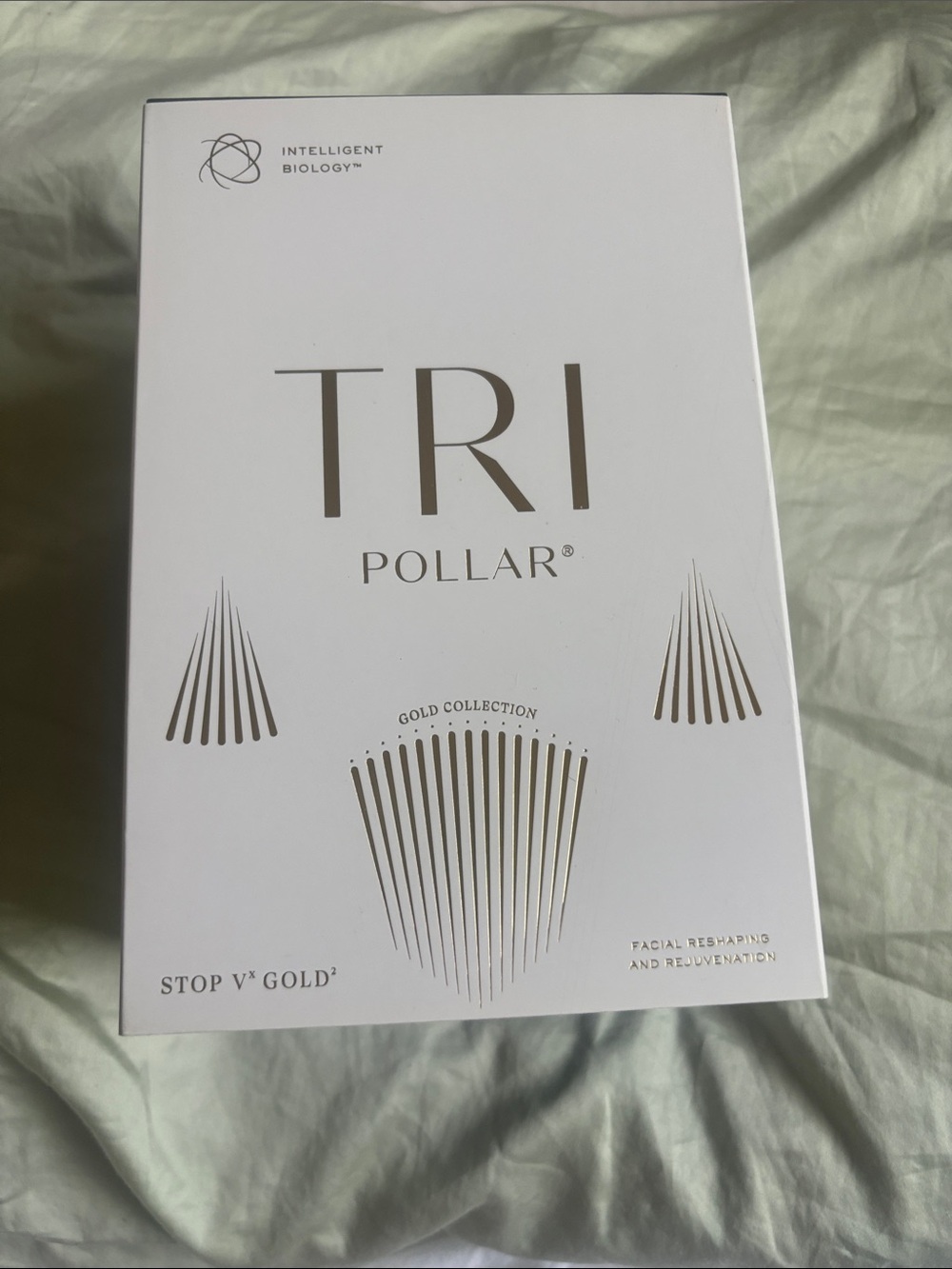 STOP V Gold Facial Reshaping Device - White & Gold